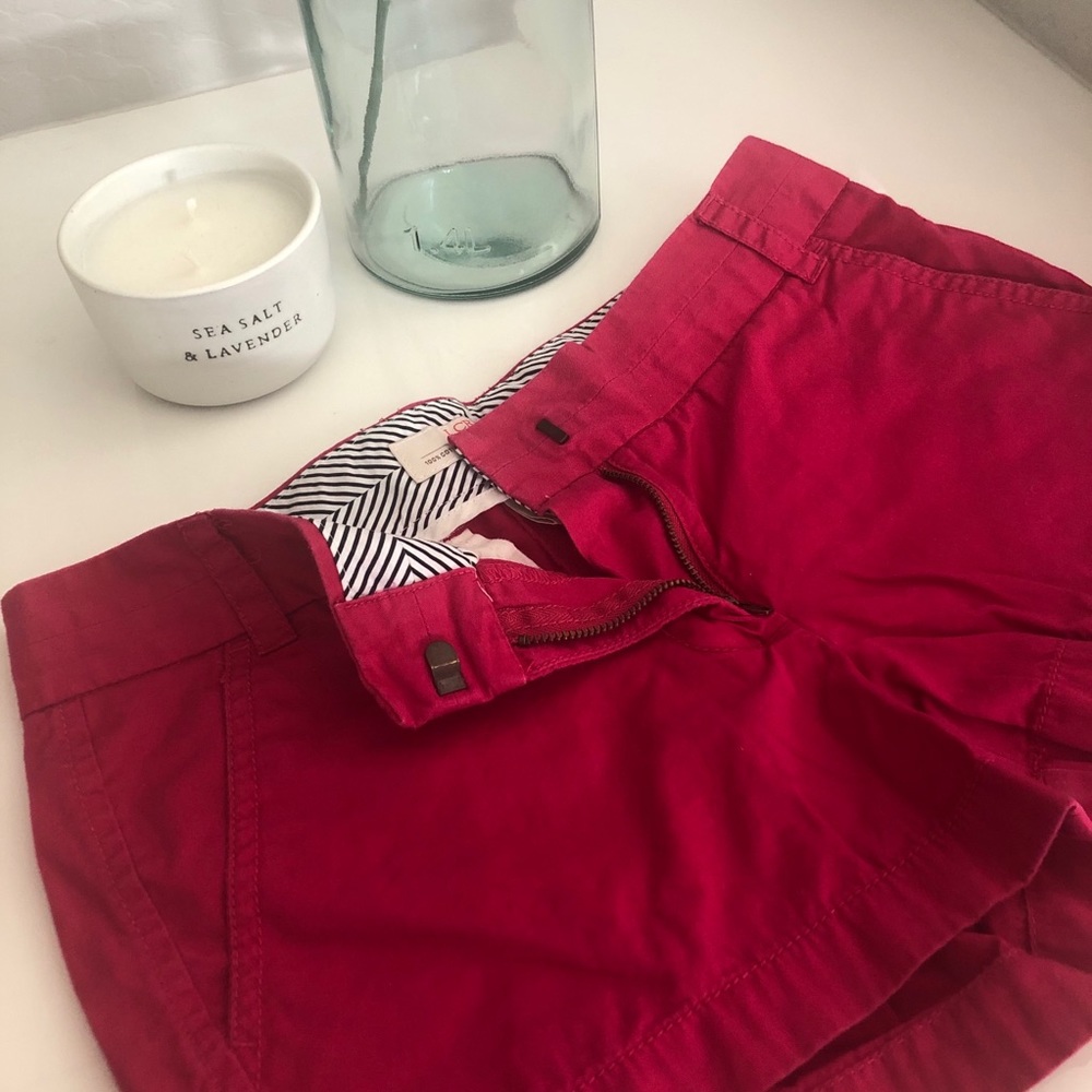 Hot pink J.Crew Chino Shorts